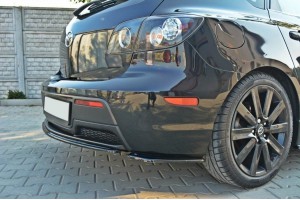 REAR SIDE SPLITTERS MAZDA 3 MPS MK1 (PREFACE) US-Spec Version