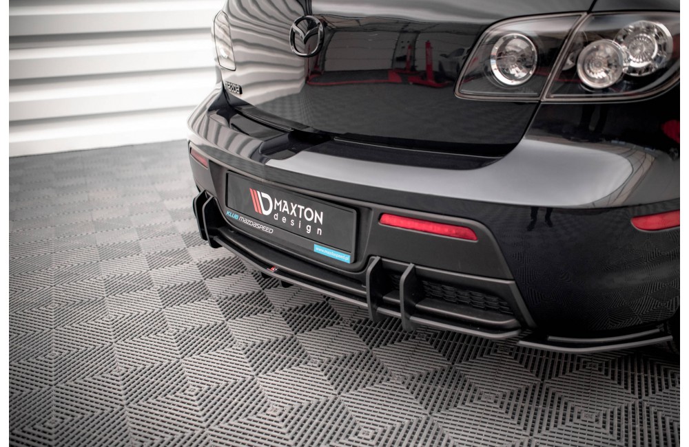 Street Pro Rear Diffuser Mazda 3 MPS Mk1 US-Spec Version - Black