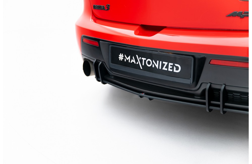 Street Pro Rear Diffuser Mazda 3 MPS Mk1 EU Version - Black