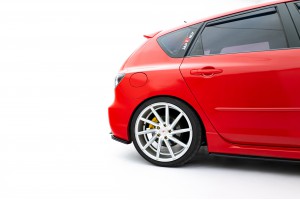 Street Pro Rear Side Splitters Mazda 3 MPS Mk1 EU Version - Black Street Pro Rear Side Splitters Mazda 3 MPS Mk1 EU Version - Black