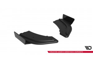 Street Pro Rear Side Splitters + Flaps Mazda 3 MPS Mk1 EU Version - Black + Gloss Flaps