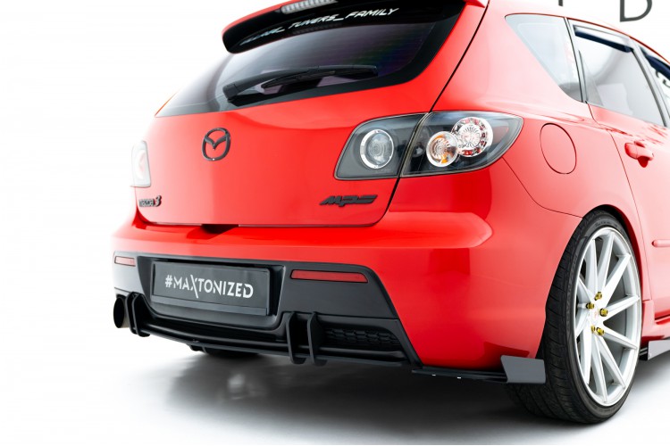 Street Pro Πίσω Side Splitters + Flaps Mazda 3 MPS Mk1 EU Version