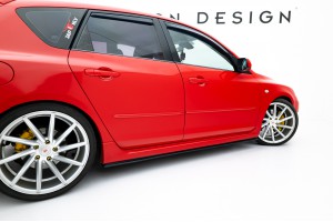 Street Pro Side Skirts Diffusers Mazda 3 MPS Mk1 - Black Street Pro Side Skirts Diffusers Mazda 3 MPS Mk1 - Black