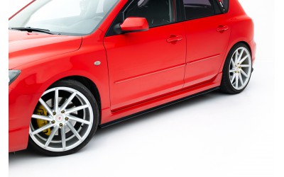 Street Pro Side Skirts Diffusers Mazda 3 MPS Mk1 - Black