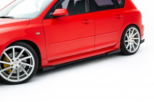 Street Pro Side Skirts Diffusers + Flaps Mazda 3 MPS Mk1 - Black + Gloss Flaps Street Pro Side Skirts Diffusers + Flaps Mazda 3 MPS Mk1 - Black + Gloss Flaps