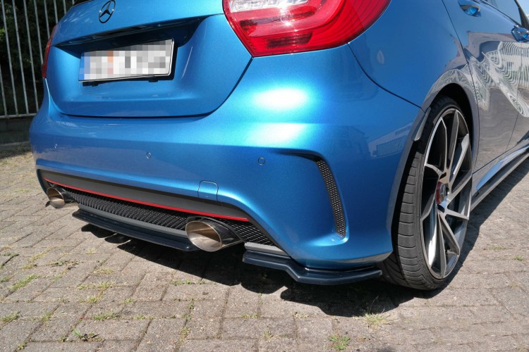 Πίσω Splitter (ΧΩΡΙΣ ΚΑΘΕΤΕΣ ΡΑΒΔΟΥΛΕΣ) MERCEDES-BENZ W176 AMG-LINE PREFACE