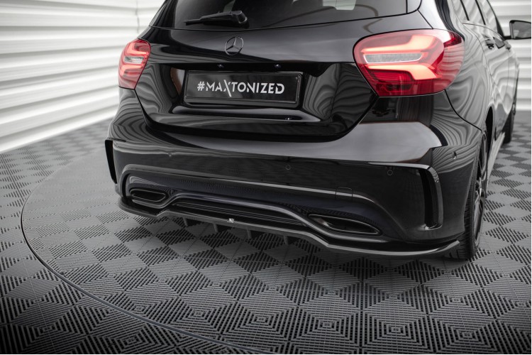 Πίσω Splitter (με κατακόρυφες ράβδους) Mercedes-Benz A AMG-Line W176 Facelift