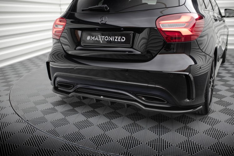Πίσω Splitter (με κατακόρυφες ράβδους) Mercedes-Benz A AMG-Line W176 Facelift