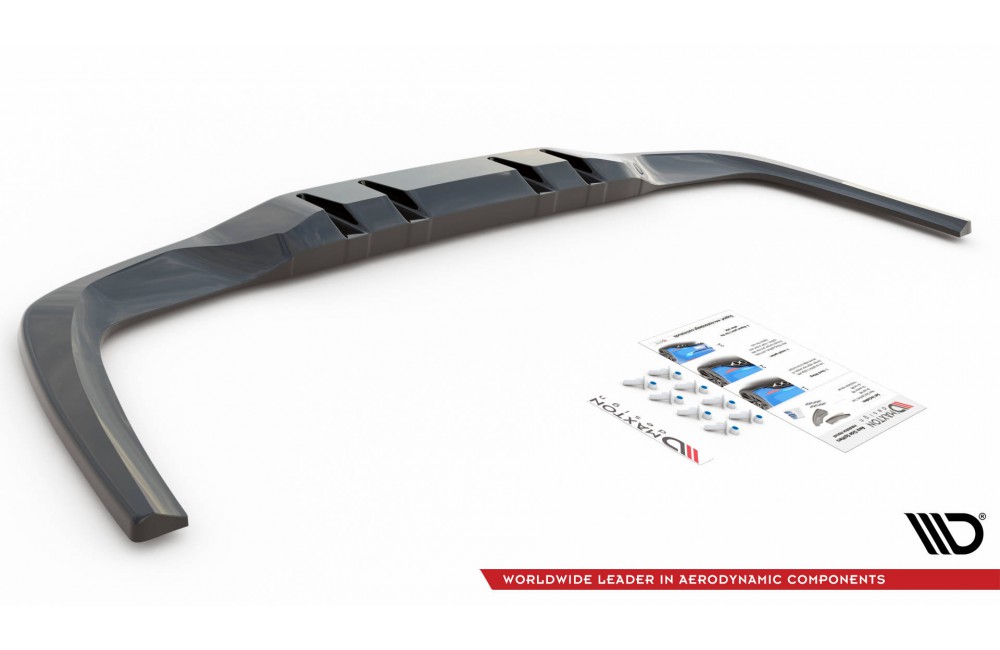 Rear Splitter (with vertical bars) V.1 Mercedes A 35 AMG Sedan V177