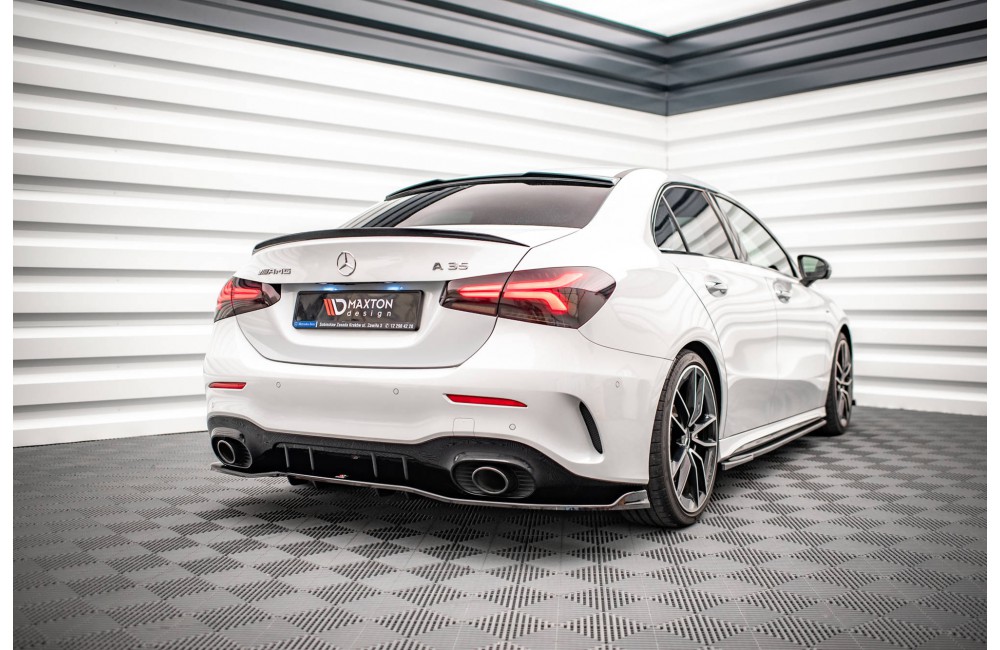 Rear Splitter (with vertical bars) V.2 Mercedes A 35 AMG Sedan V177