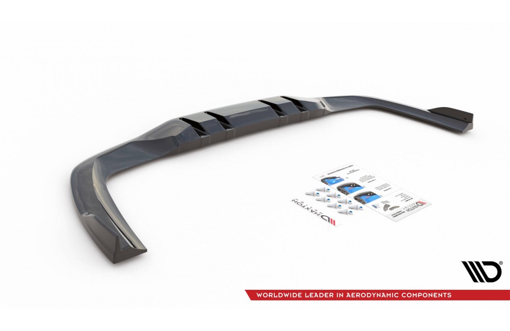 Rear Splitter (with vertical bars) V.2 Mercedes A 35 AMG Sedan V177