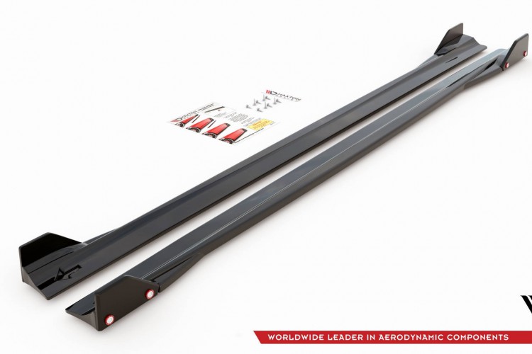 Side Skirts Diffusers V.2 + Flaps Mercedes-AMG A45 S