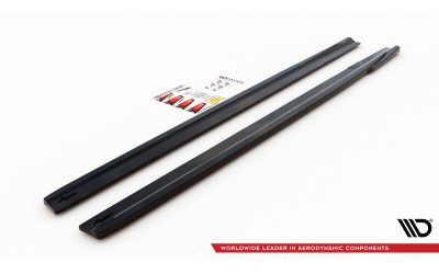 Side Skirts Diffusers V.2  Mercedes A35 AMG / AMG-Line W177 