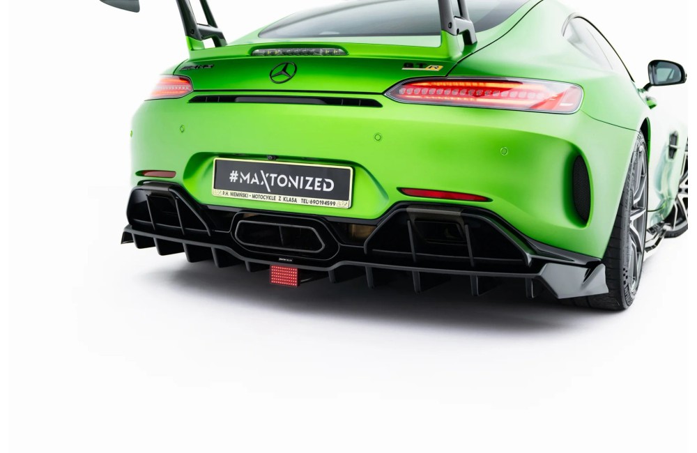 Rear Splitter (with vertical bars) + LED  Mercedes-AMG GT R C190 Facelift