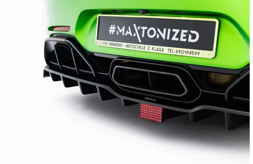 Rear Splitter (with vertical bars) + LED  Mercedes-AMG GT R C190 Facelift