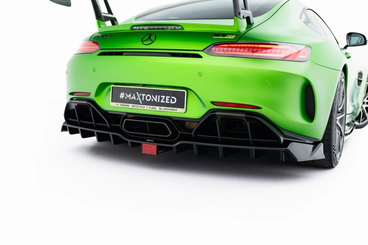 Πίσω Splitter (με κατακόρυφες ράβδους) + LED Mercedes-AMG GT R C190 Facelift