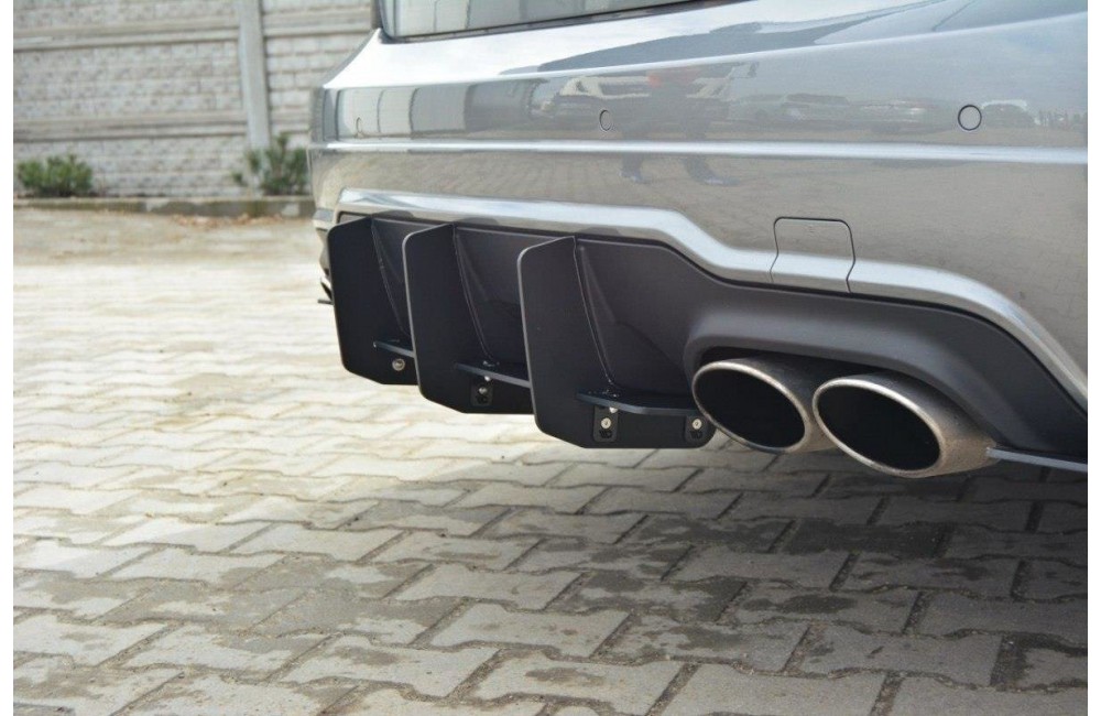 Mercedes-Benz C Sedan / Estate AMG-Line W204 / S204 REAR DIFFUSER & REAR SIDE SPLITTERS