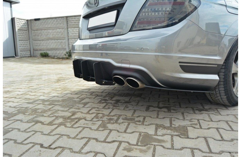 Mercedes-Benz C Sedan / Estate AMG-Line W204 / S204 REAR DIFFUSER & REAR SIDE SPLITTERS