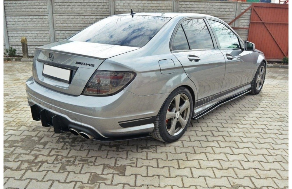 Mercedes-Benz C Sedan / Estate AMG-Line W204 / S204 REAR DIFFUSER & REAR SIDE SPLITTERS