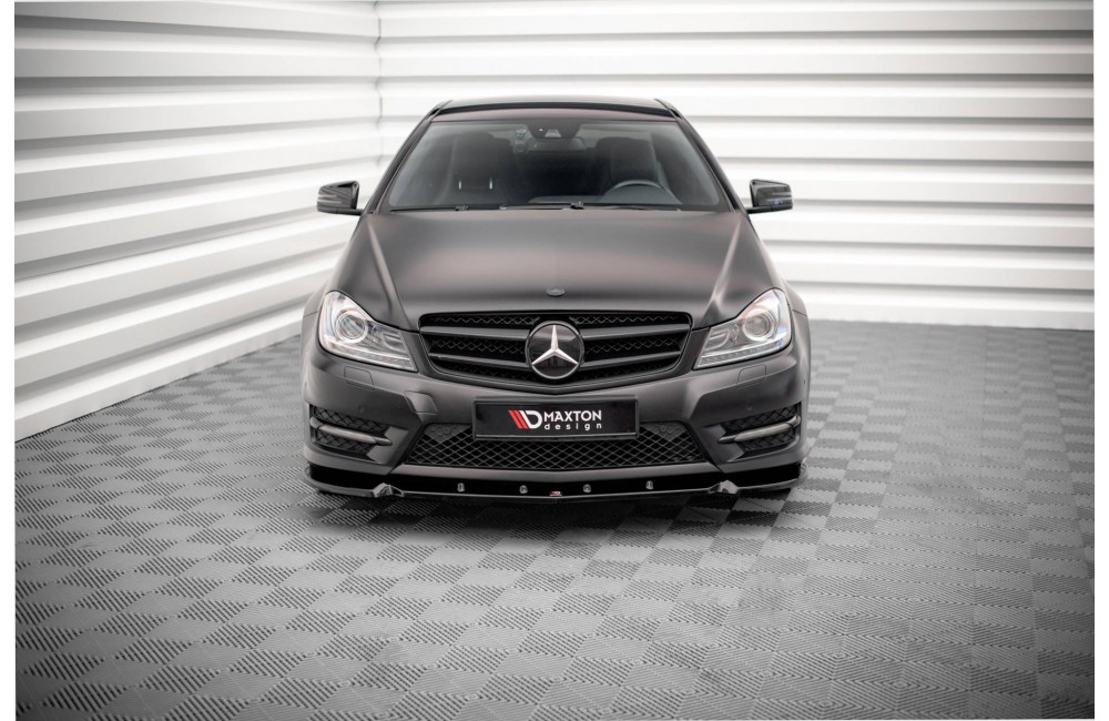 Front Splitter V.1 Mercedes-Benz C Coupe / Sedan / Estate  AMG-Line C204 / W204 Facelift / S204 Facelift