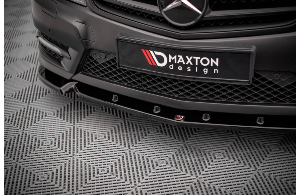 Front Splitter V.1 Mercedes-Benz C Coupe / Sedan / Estate  AMG-Line C204 / W204 Facelift / S204 Facelift