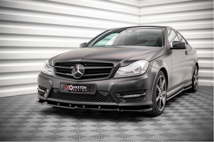 Πρόσθιο Splitter V.1 Mercedes-Benz C Coupe / Sedan / Estate AMG-Line C204 / W204 Facelift / S204 Facelift
