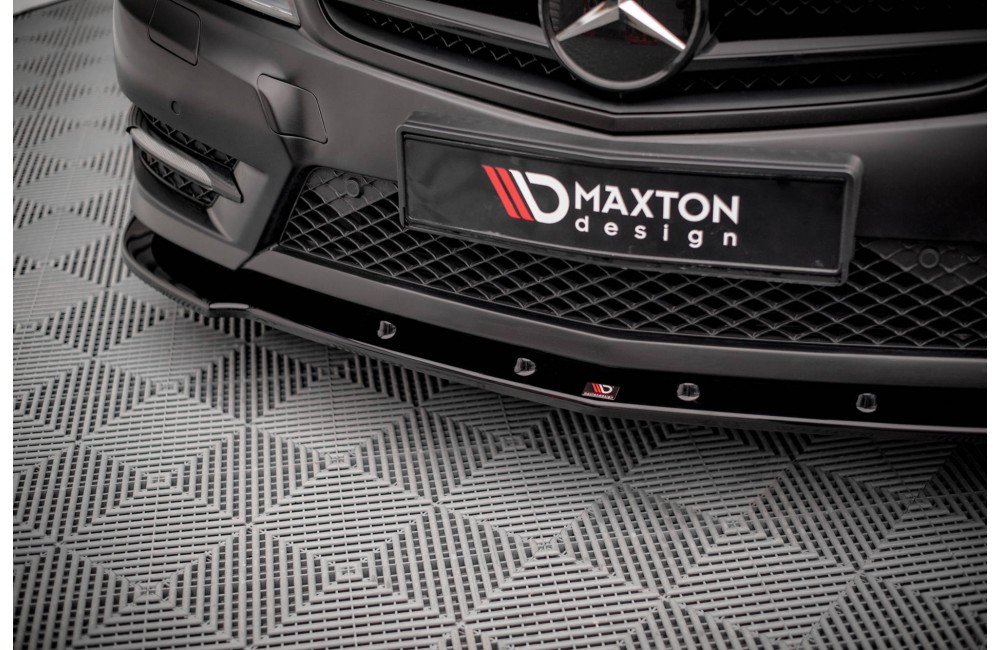 Front Splitter V.2 Mercedes-Benz C Coupe / Sedan / Estate  AMG-Line C204 / W204 Facelift / S204 Facelift