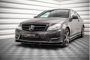 Front Splitter V.2 Mercedes-Benz C Coupe / Sedan / Estate  AMG-Line C204 / W204 Facelift / S204 Facelift
