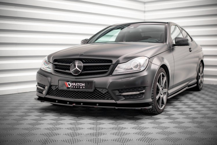 Front Splitter V.2 Mercedes-Benz C Coupe / Sedan / Estate AMG-Line C204 / W204 Facelift / S204 Facelift