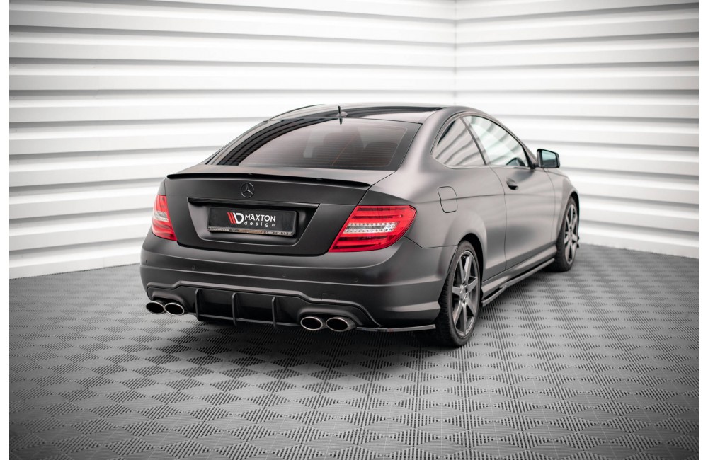 Rear Side Splitters Mercedes-Benz C Coupe / Sedan / Estate  AMG-Line C204 / W204 Facelift / S204 Facelift