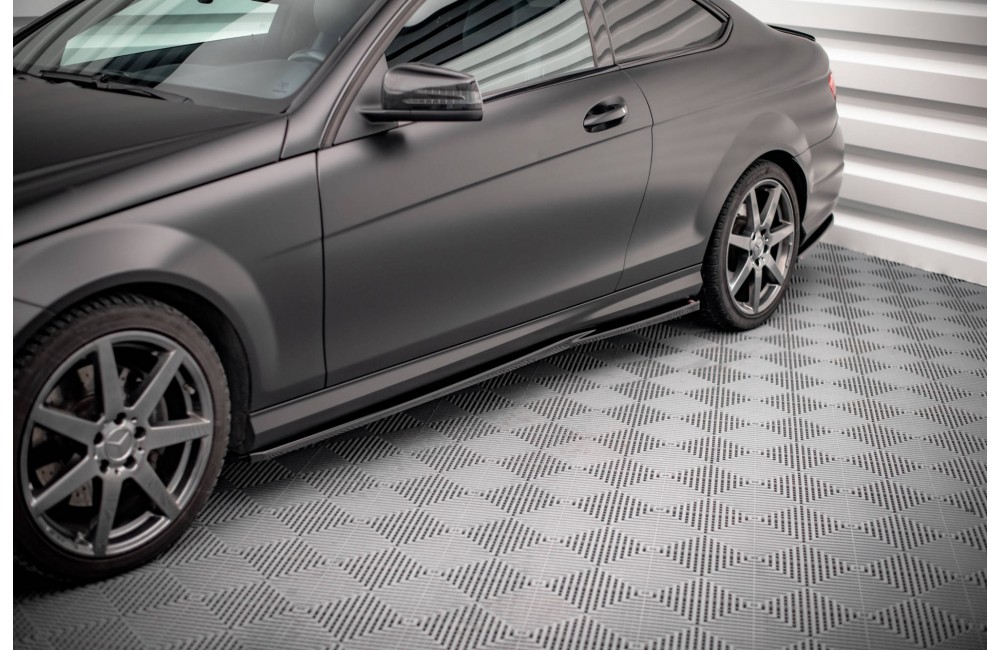 Side Skirts Diffusers Mercedes-Benz C Coupe / Sedan / Estate  AMG-Line C204 / W204 Facelift / S204 Facelift