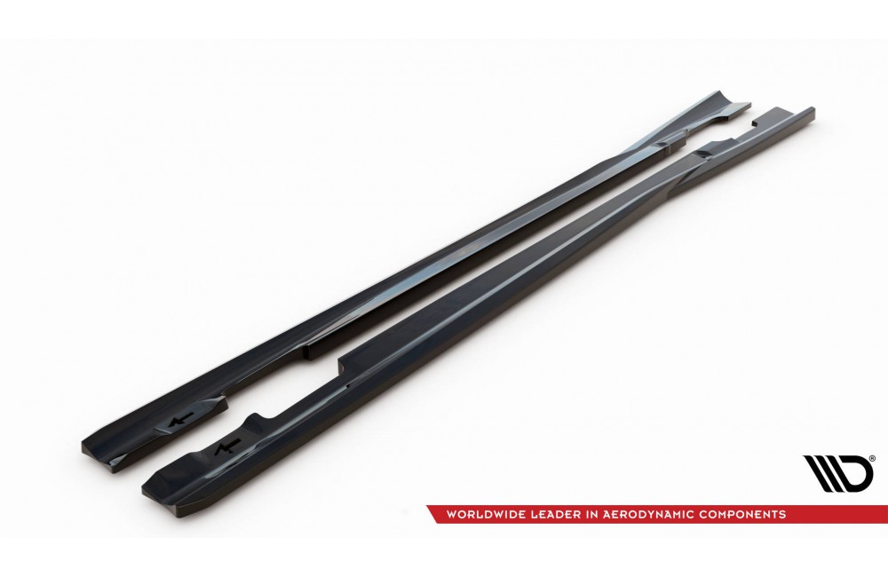 Side Skirts Diffusers Mercedes-Benz C Coupe / Sedan / Estate  AMG-Line C204 / W204 Facelift / S204 Facelift