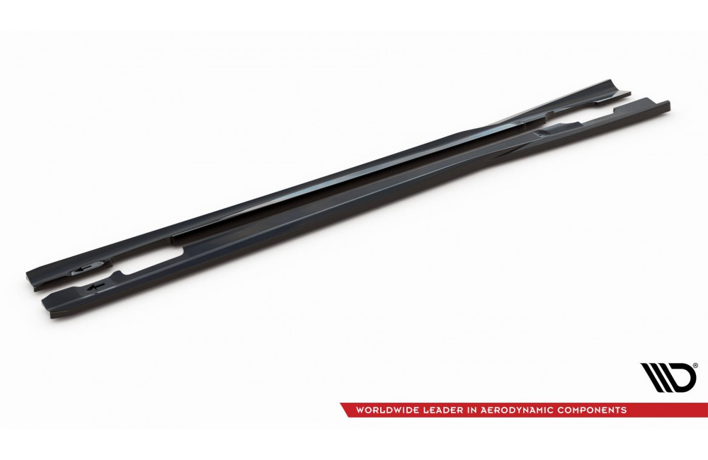 Side Skirts Diffusers Mercedes-Benz C Coupe / Sedan / Estate  AMG-Line C204 / W204 Facelift / S204 Facelift