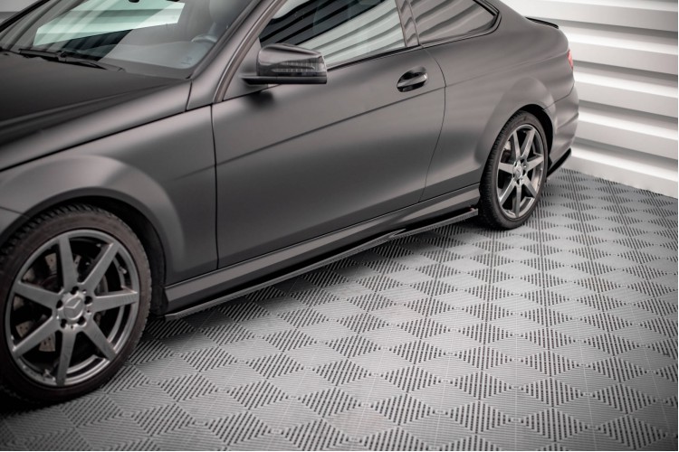 Side Skirts Diffusers Mercedes-Benz C Coupe / Sedan / Estate AMG-Line C204 / W204 Facelift / S204 Facelift