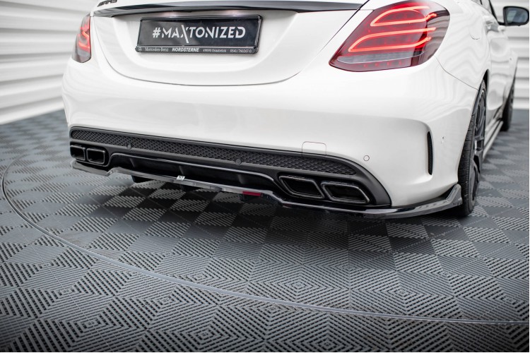 Πίσω Splitter (με κατακόρυφες ράβδους) Mercedes-AMG C63 Sedan / Estate W205 / S205