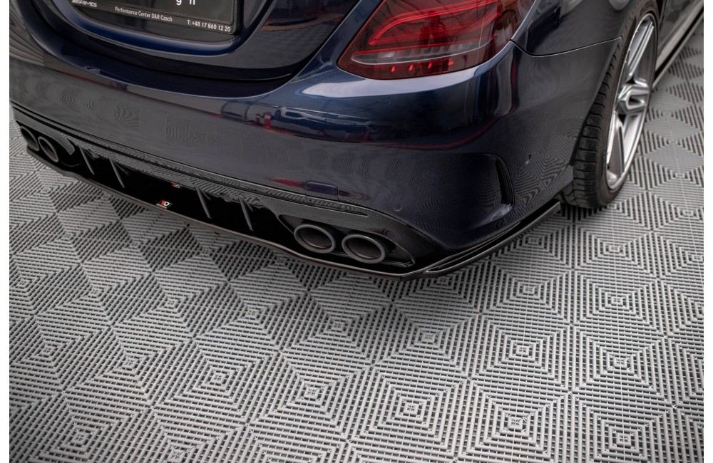 Rear Splitter (with vertical bars) Mercedes-AMG C 43 Sedan  W205 Facelift