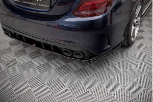 Rear Splitter (with vertical bars) Mercedes-AMG C 43 Sedan  W205 Facelift