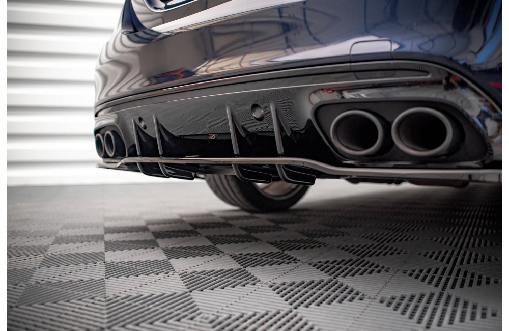Rear Splitter (with vertical bars) Mercedes-AMG C 43 Sedan  W205 Facelift