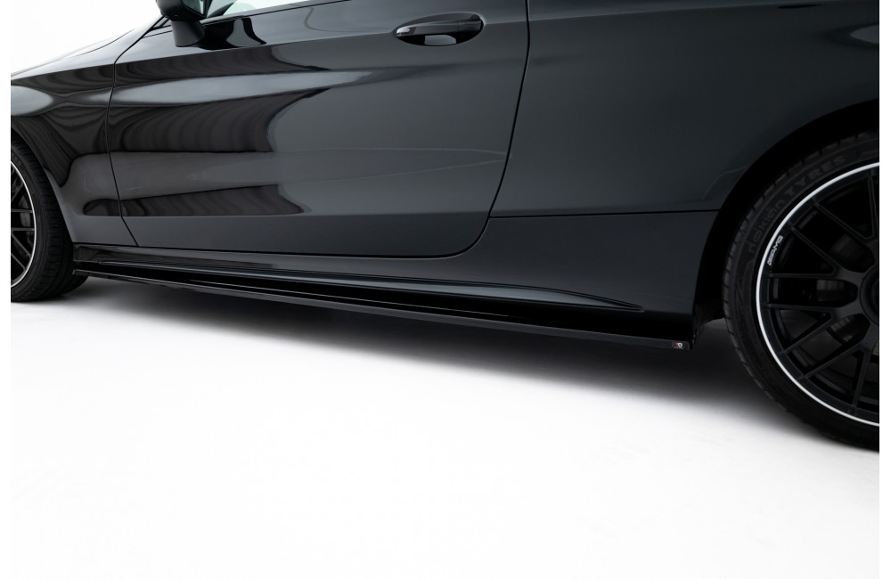 SIDE SKIRTS DIFFUSERS MERCEDES- BENZ C-CLASS W205 COUPE AMG-LINE