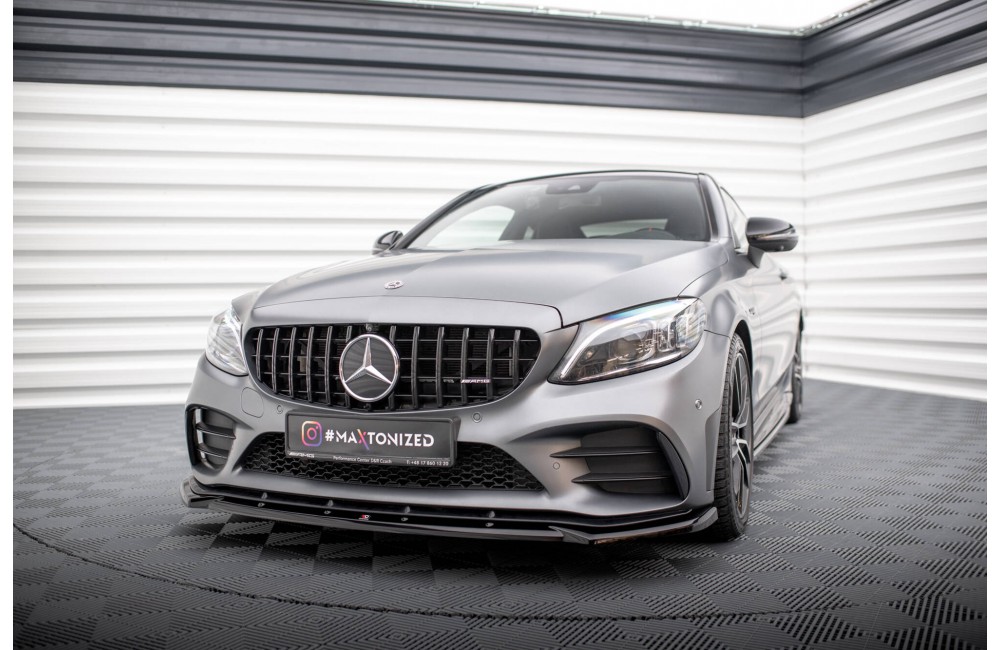 Front Splitter V.2 Mercedes-AMG C43 Coupe / Cabrio / Sedan / Estate C205 / A205 / W205 / S205 Facelift