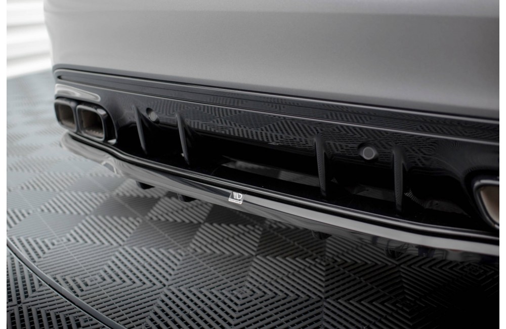 Rear Splitter (with vertical bars) Mercedes-AMG C63 Sedan / Estate W205 Facelift