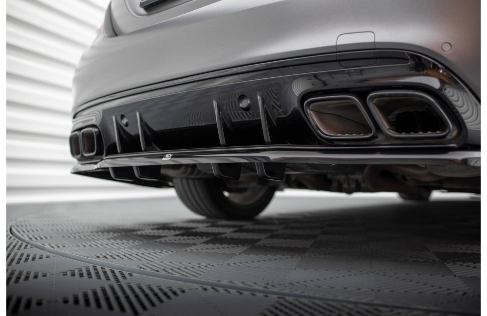 Rear Splitter (with vertical bars) Mercedes-AMG C63 Sedan / Estate W205 Facelift