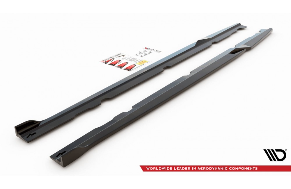 Side Skirts Diffusers V.2 Mercedes-AMG C 63AMG Coupe C205 Facelift Side Skirts Diffusers V.2 Mercedes-AMG C 63AMG Coupe C205 Facelift