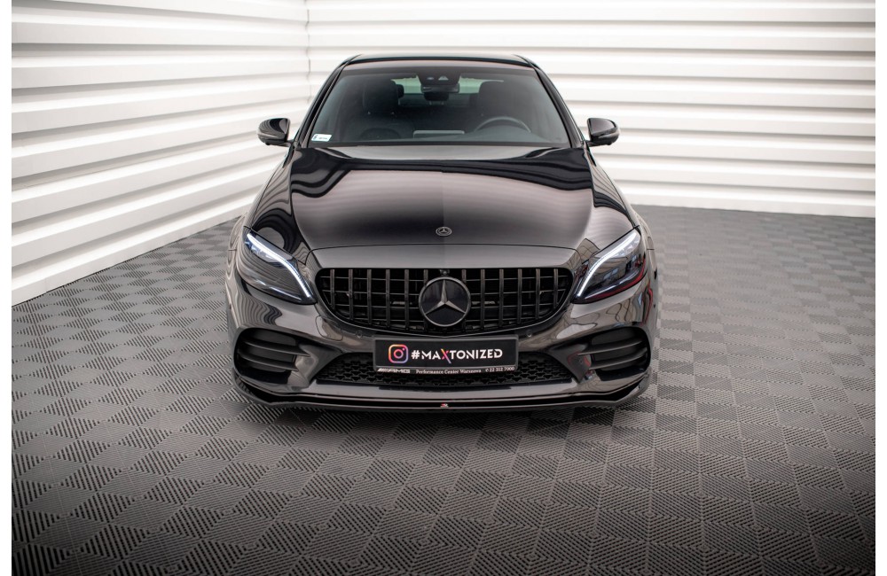 Front Splitter V.1 Mercedes-Benz C AMG Line Sedan / Coupe / Estate W205 / C205 / S205 Facelift