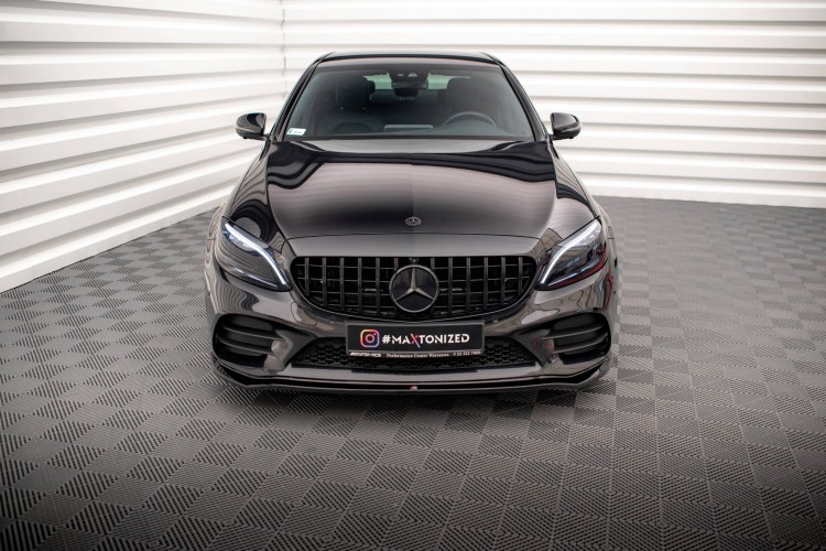 Εμπρός Splitter V.1 Mercedes-Benz C AMG Line Sedan / Coupe / Estate W205 / C205 / S205 Facelift