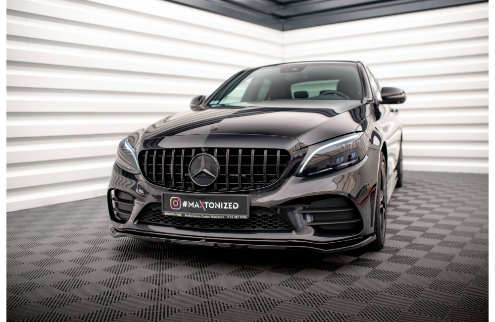 Front Splitter V.1 Mercedes-Benz C AMG Line Sedan / Coupe / Estate W205 / C205 / S205 Facelift