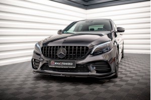 Front Splitter V.1 Mercedes-Benz C AMG Line Sedan / Coupe / Estate W205 / C205 / S205 Facelift