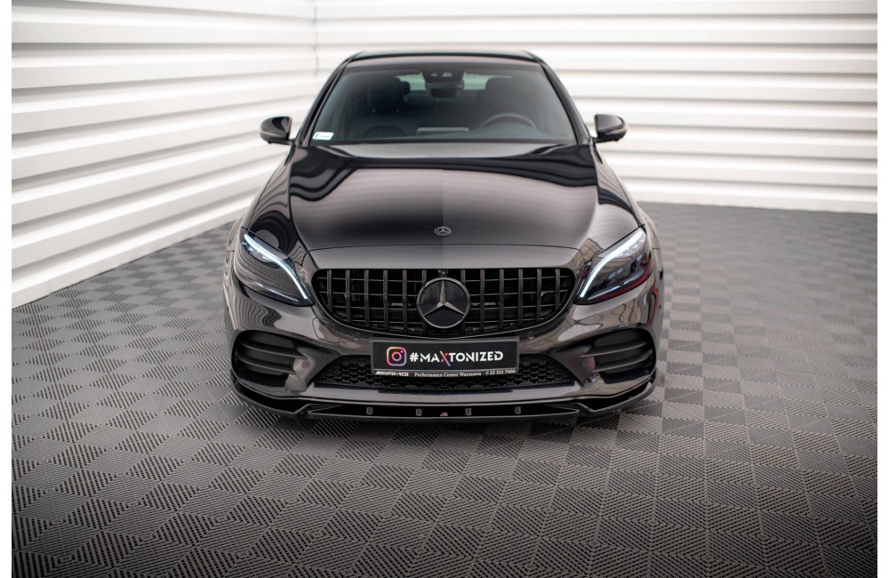 Front Splitter V.2 Mercedes-Benz C AMG Line Sedan / Coupe / Estate W205 / C205 / S205 Facelift