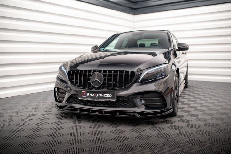 Εμπρός Splitter V.2 Mercedes-Benz C AMG Line Sedan / Coupe / Estate W205 / C205 / S205 Facelift