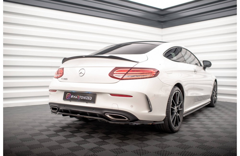 Rear Splitter (with vertical bars) Mercedes-Benz C Coupe AMG-Line C205 Facelift